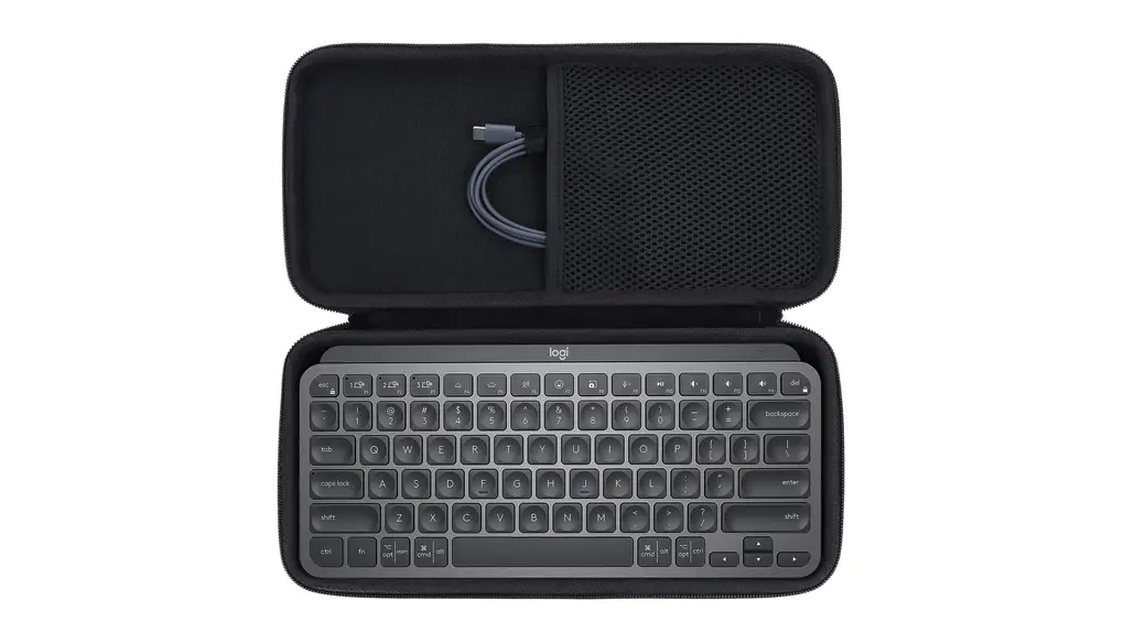 Lebakort収納ケースと互換性のあるLogicool(ロジクール) MX keys miniキーボード KX700 ワイヤレス キーボード (ブラック ケース)