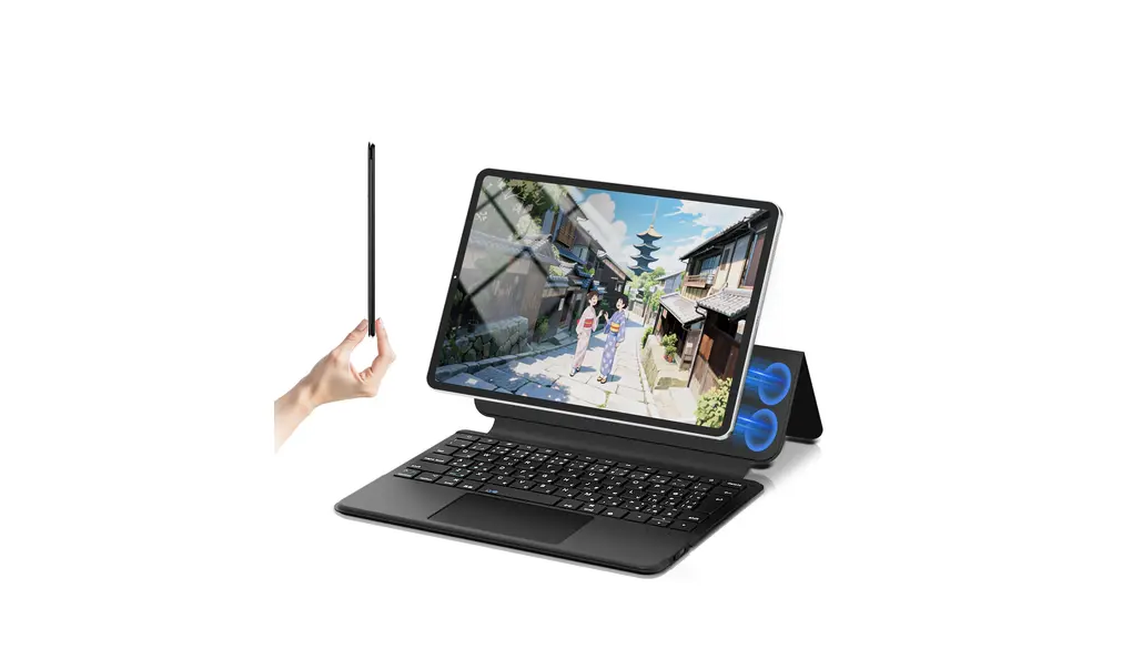 【業界超軽量390g】Omikamo ipad a16 ケース キーボード付き JIS日本語配列 10世代&11世代専用 ipad A16 キーボード 超高精度タッチパッド搭載 静音キー 500mAh大容量バッテリー マルチペアリング 省エネ 磁気吸着 Type-C充電式 一体型 日本語取扱説明書付き ブラック