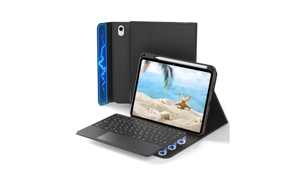 【最新脱着式】Omikamo iPad キーボード 第9世代 JIS日本語配列 iPad第7/8/9世代対応 ipad ケース 第9世代 キーボード ３台マルチペアリング 超高精度トラックパッド搭載 全面保護 耐衝撃 ペン収納 多角度調整 type-c充電式 脱着式&分離型 iPadAir3/Pro 10.5インチに適用 日本語取扱説明書付き ブラック