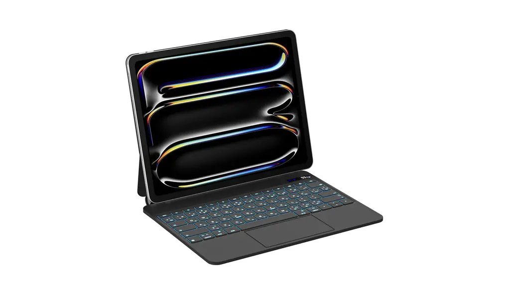 マジックキーボード SUKEBON 2025 iPad Pro（M4/M5）13インチ用キーボード 電量表示 トラックパッド付き 日本技適認証取得 日本語配列 磁気設計 角度調整 バックライト 18ヶ月メーカー保証 日本語説明書付き 黒