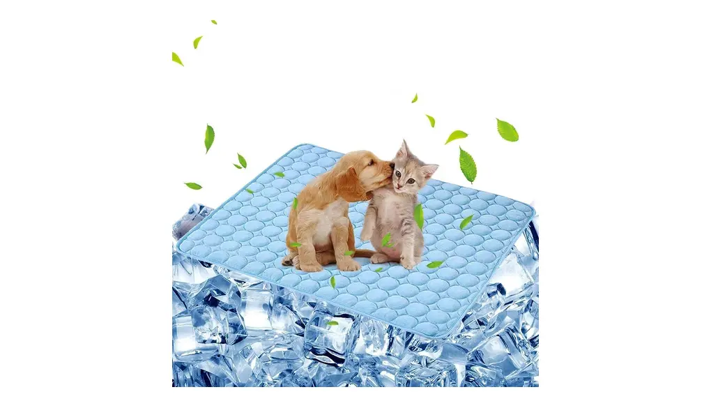 ひんやり ペット用シーツ 冷感 シーツ メッシュ 夏用 ペット用 冷感シーツ 犬 猫 ペット 接触冷感シーツ マット 寝具 冷感敷きパッド 速乾 消臭 滑り止め 介護 丸ごと洗える 繰り返し利用可能 中型 大型 犬・猫 犬用 2枚入り (ブルー, Lサイズ (x 2))