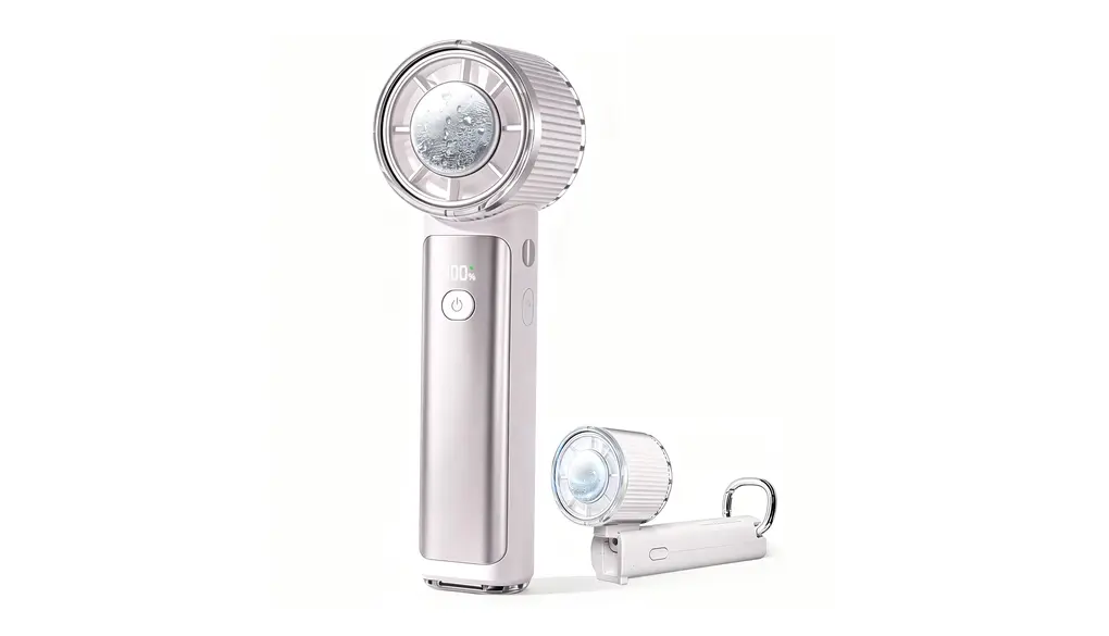 シシベラ ハンディファン 2026【4Way 冷却プレート PRO・-26℃瞬間冷却・100段階風量調整】CICIBELLA ハンディファン 冷却ファン 最大約15000rpmの強力送風 90°角度調整 手持ち扇風機 手持ち/首掛け/卓上/吊り下げ対応 携帯扇風機 最大約9.5時間使用 LED残量表示 Type-C対応 扇風機 ハンディ 小型