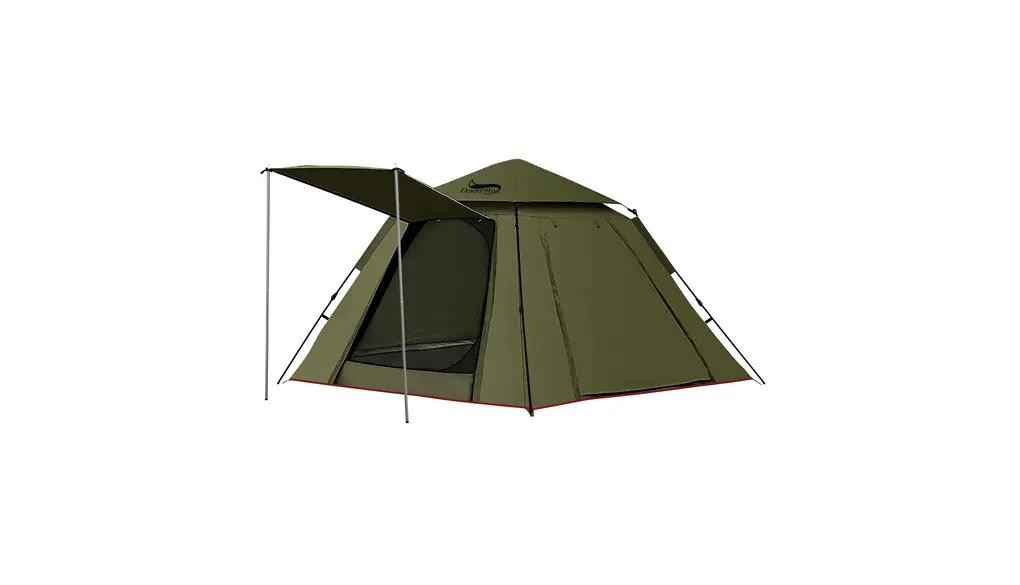 DesertFox テント ワンタッチ 3-4人/4-6人用 4000mm耐水圧 テント 前室あり キャンプテント コンパクト軽軽量 撥水加工素材 自立式 二重層構造 4シーズン 簡単設営 初心者向け UVカット 通気防風防雨 収納袋付き