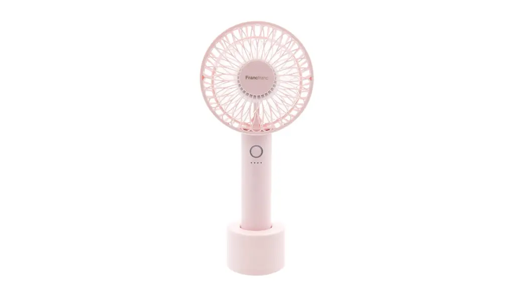ハンディファン 充電 扇風機 ハンディ フランフラン ハンディファン ライト ～Francfranc FRAIS HANDY FAN LITE～ 手持ち扇風機 USB 充電 充電スタンド ハンディ ファン ライト 軽量 充電式 携帯 扇風機 (ピンク)