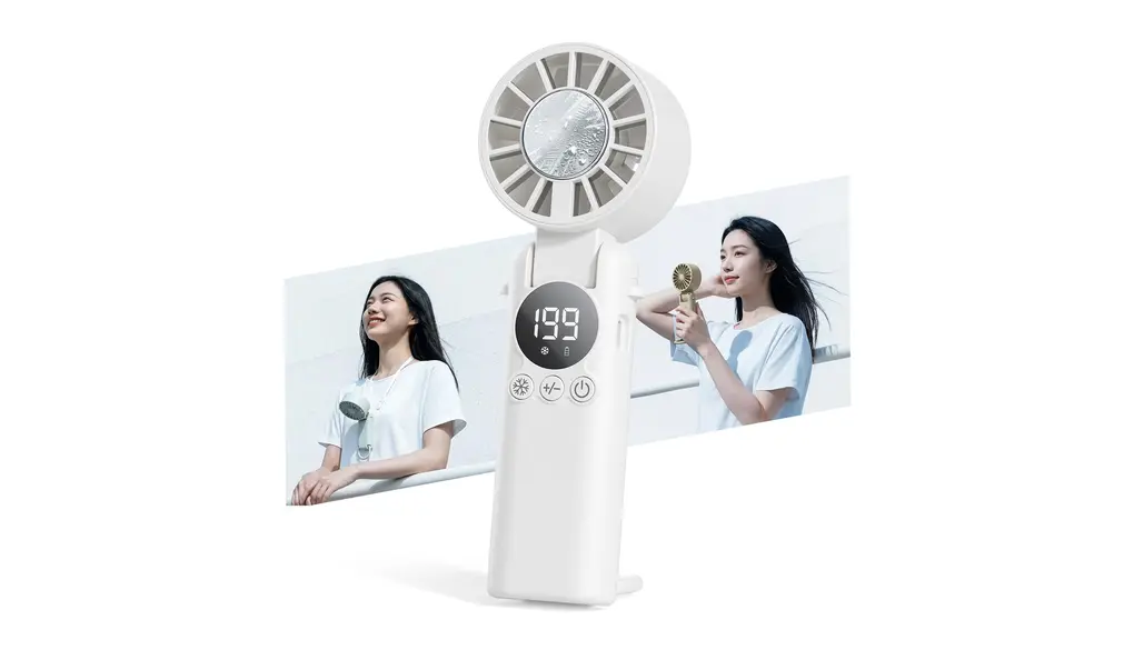 【2026新登場・瞬間冷却 -28℃＆極静音設計】 HAGOOGI ハンディファン 冷却プレート 199段階風量調整 手持ち扇風機 6000mAh大容量 最大16H稼働 静音 20dB 卓上/首掛け/手持ち/冷却 4Way 折り畳み式 LEDディスプレイ 小型 軽量 携帯扇風機 熱中症対策 持ち運び 便利 通勤 通学 アウトドア プレゼント (ホワイト)