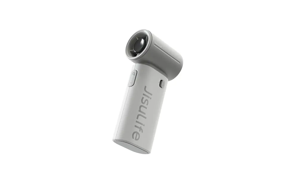 JisuLife ハンディファン 9 S【超小型 / 22時間駆動 / 風量5段階調整 / 携帯扇風機/手持ち扇風機/USB-C充電/卓上扇風機/ポータブル/ジスライフ】ホワイトグレー