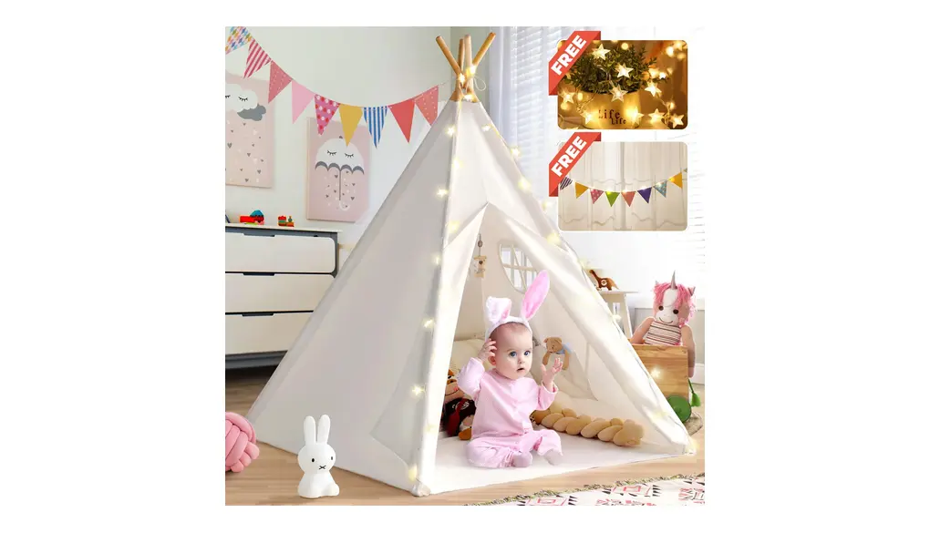 キッズテント 子供テント 室内テント TEEPEE ティピーテント 子供用テント 秘密基地 高通気性 ミニテント こども用 おしゃれ 女の子 男の子 北欧 折りたたみ プレイハウス テントハウス プレイテント キッズハウス おもちゃ ギフト クリスマス プレゼント キッズコーナー kids tent