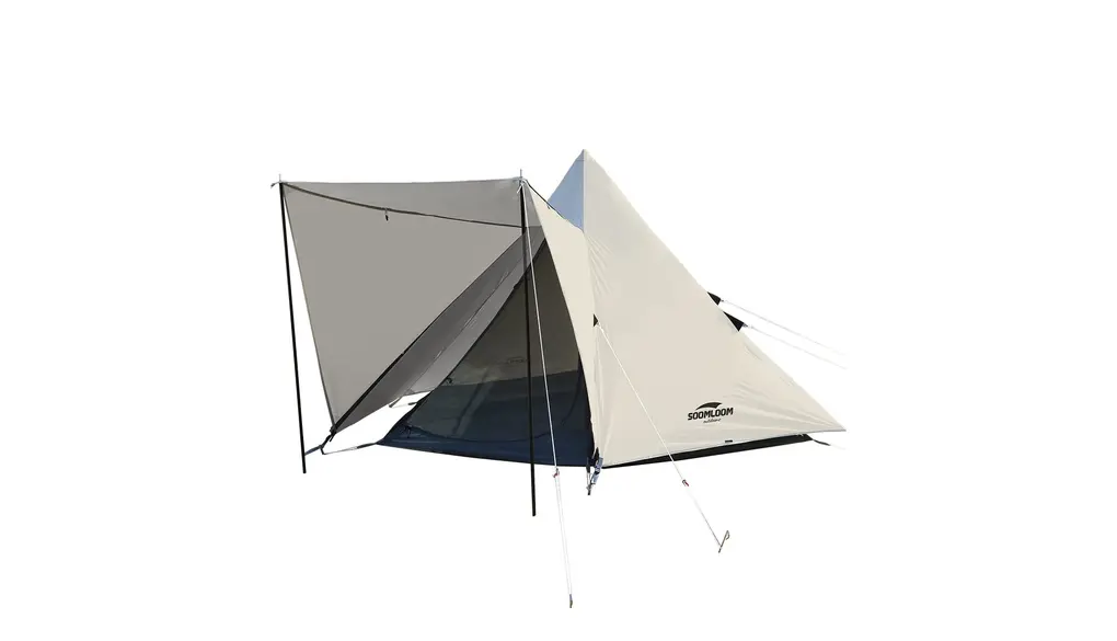Soomloom 3-4人用テント Pristine S ワンポール インナー付き315x275x170/280x240x170 日除け 快適さ 防風/防雨/UVカット/通気 家庭/カップルキャンプ/アウトドア/キャンプ&ハイキング