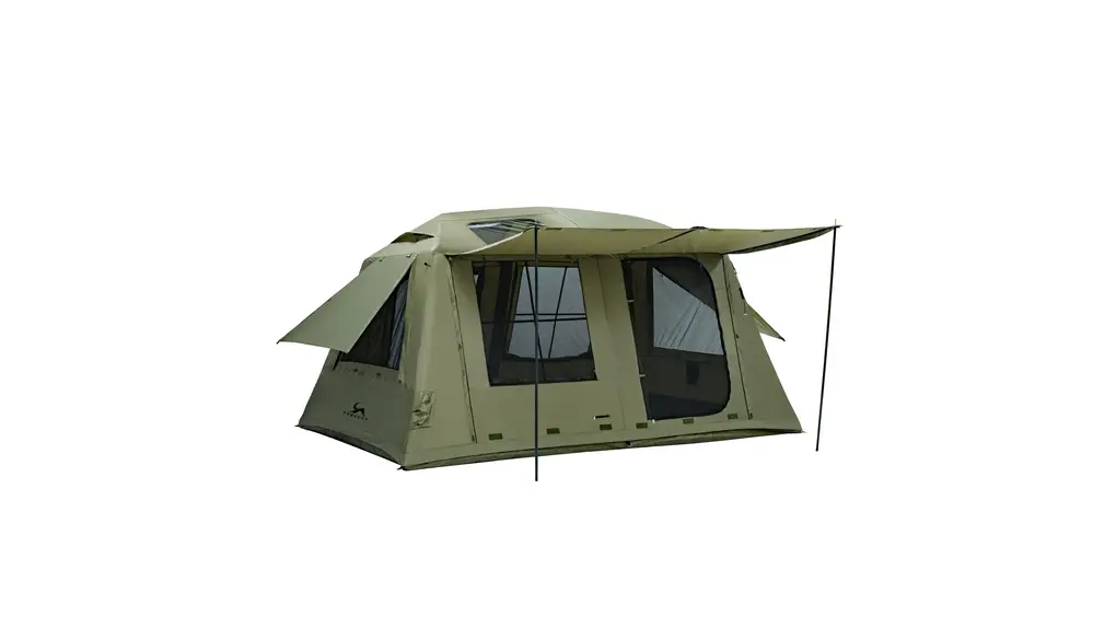 TOMOUNT エアーテント 12㎡ インフレータブルテント 広い前室 耐水圧3000mm 設営簡単 300Dオックスフォード 4~6人用 ４シーズ TPU 煙突穴付き ファミリー