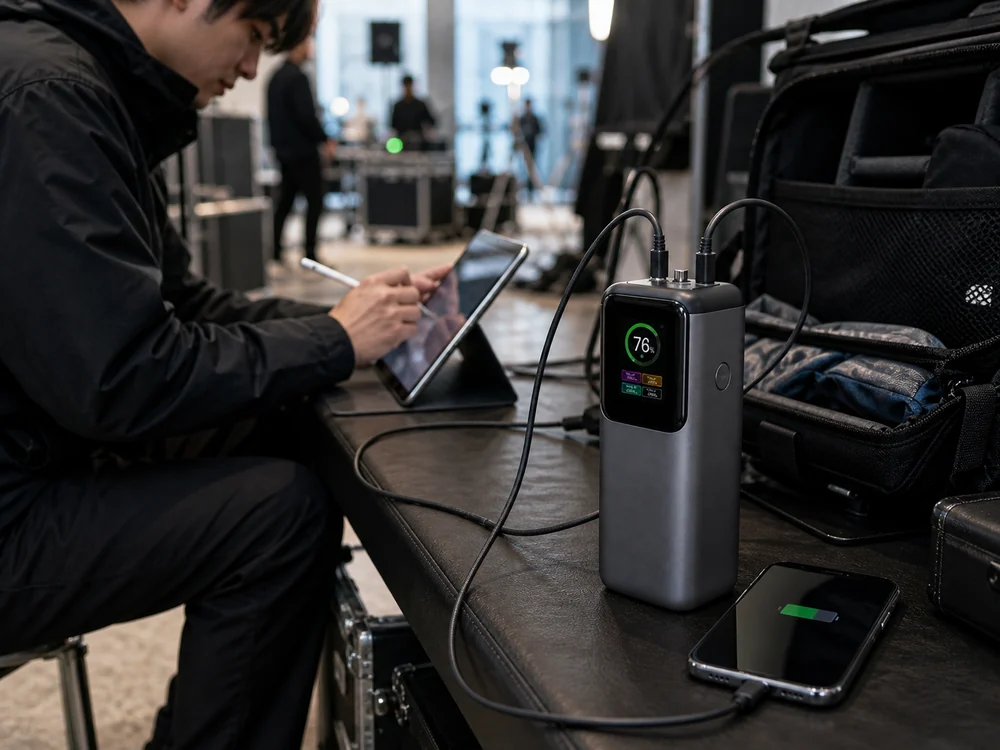 複数機器をまとめて充電するUGREEN PB723の使用イメージ